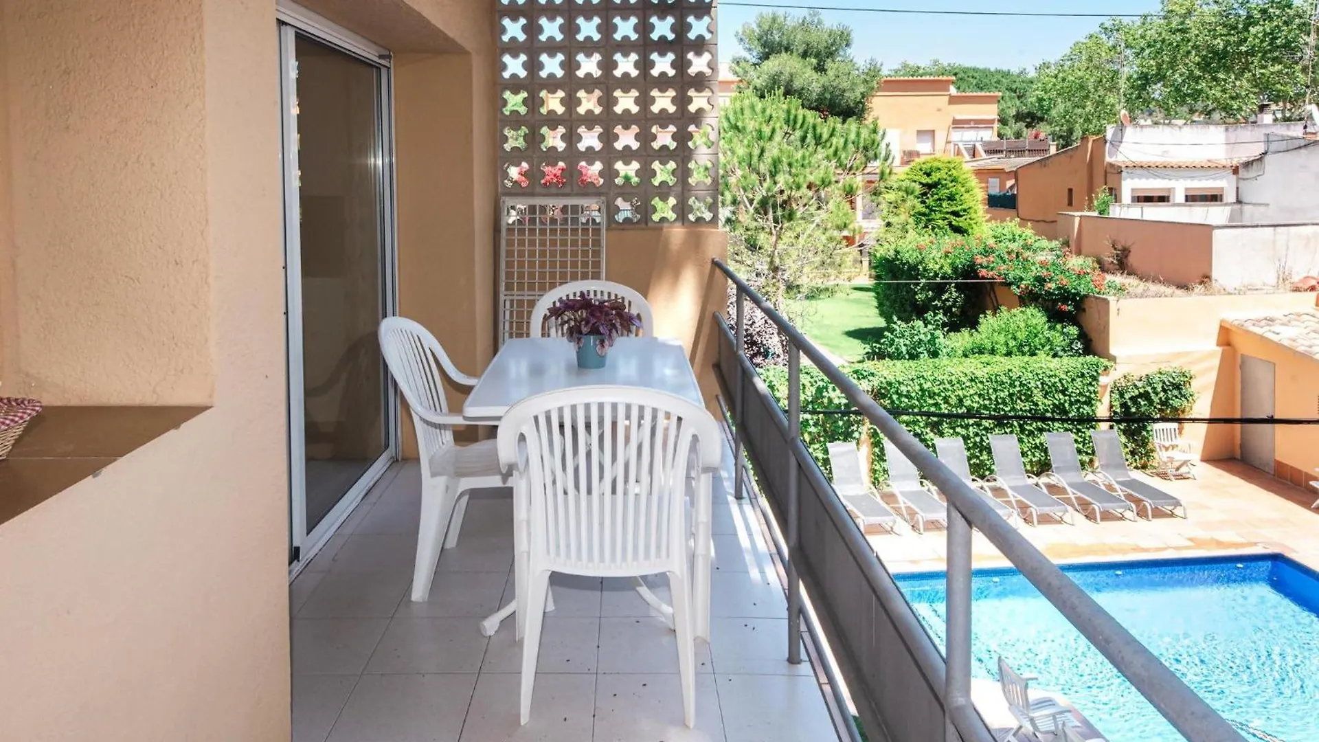 Acogedor Apto Muy Centrico Con Piscina En S'Agaro 0*,